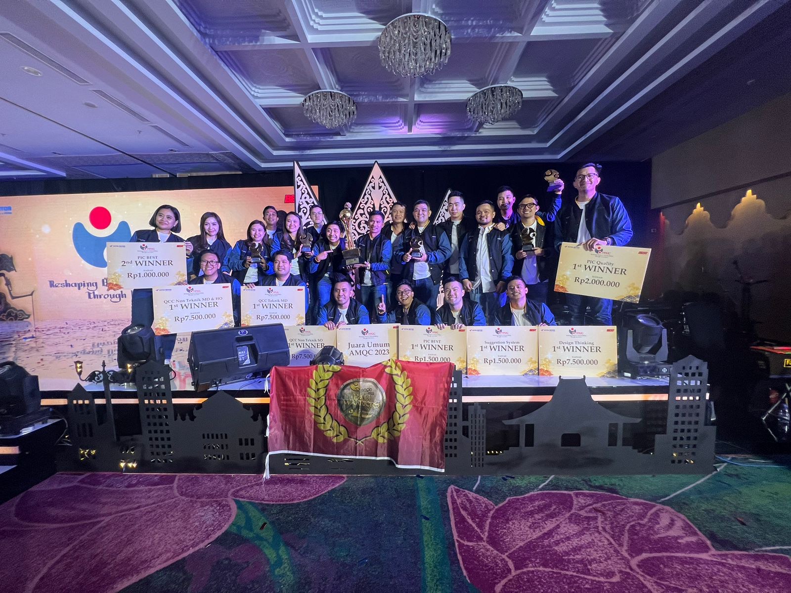 Astra Motor Bali kembali sukses bawa pulang piala juara umum AMQC 2023.