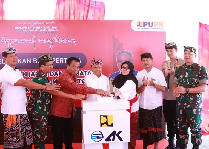 Gubernur Koster Groundbreaking Pembangunan Jalan Shortcut Singaraja-Mengwitani Titik 7D dan 7E