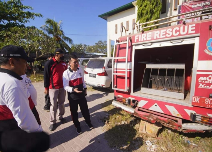 USANG : Armada damkar Kabupaten Klungkung yang kondisinya memperihatinkan di Nusa Penida.