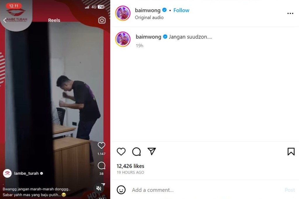 TEGANG: Dalam video yang diunggah pada 30 Agustus tersebut terlihat suasana sangat tegang karena direkam secara tersembunyi dari balik pintu.