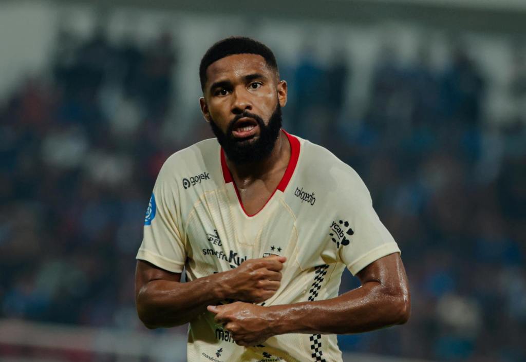 Jefferson Assis menjadi penyumang gol tunggal Bali United saat dikalahkan PSIS Semarang pada pekan ke-11 Liga 1