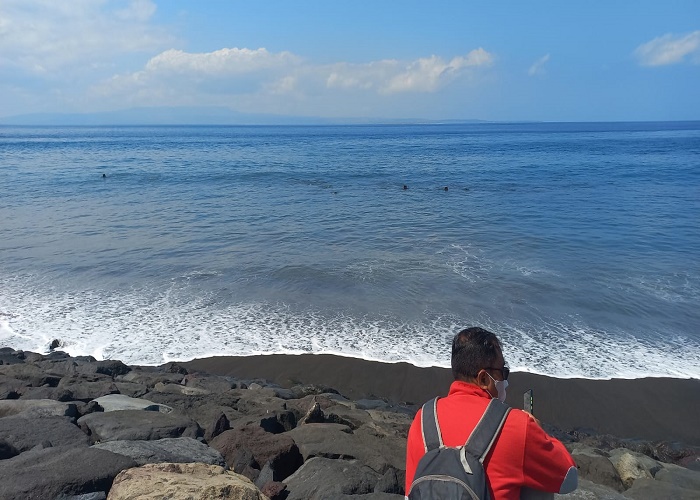 SIA-SIA : Kondisi pesisir Pantai Karangdadi yang menjadi lokasi proyek PPI.