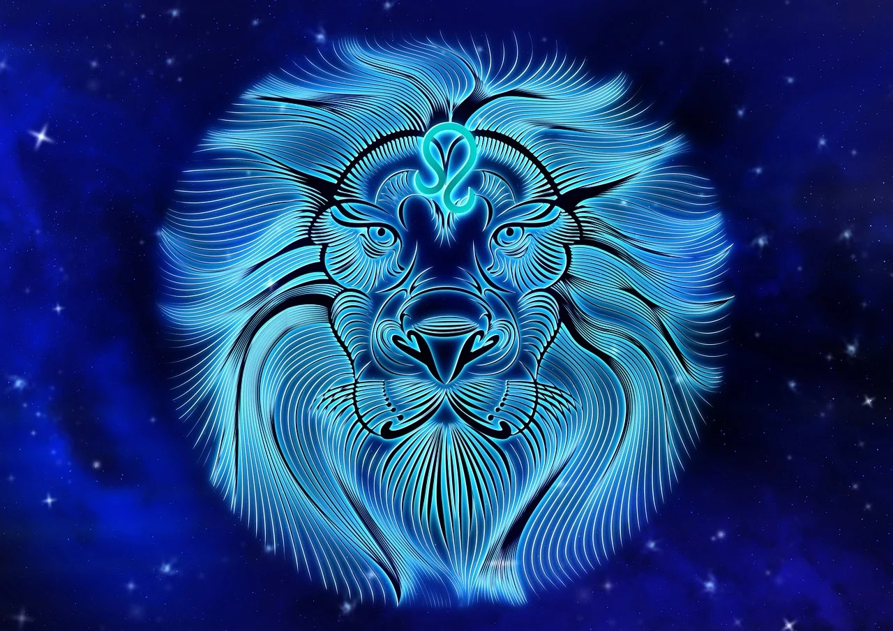 Ilustrasi zodiak Leo.