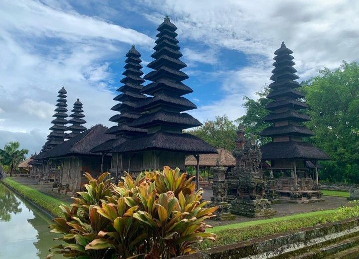 Suasana Pura Taman Ayun di Mengwi, Badung, Bali.