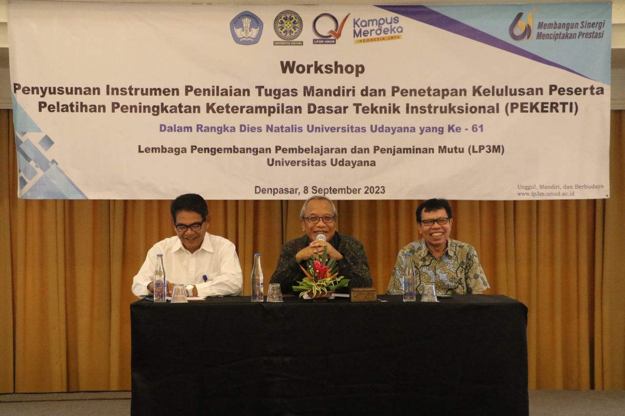 WORKSHOP: Workshop penyusunan instrumen penilaian tugas mandiri dan penetapan kelulusan peserta pelatihan PEKERTI.