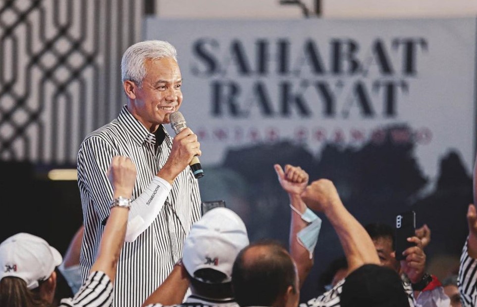 Ganjar Pranowo resmi mendaparkan dukungan dari Relawan Projo pada Pilpres 2024.