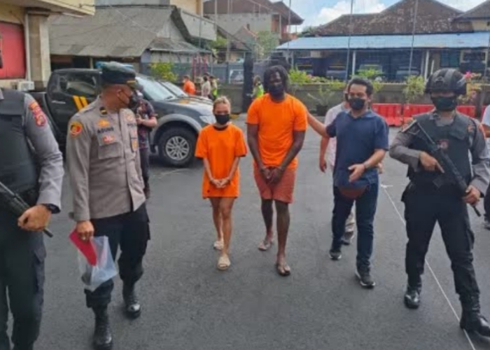 KABUR :  Pensiunan militer Amerika Serikat James Perry Artis Jr, 36, dan wanita berinisial MCO, 25, yang jadi tersangka rudapaksa, kini tak diketahui keberadaanya oleh Polres Badung.