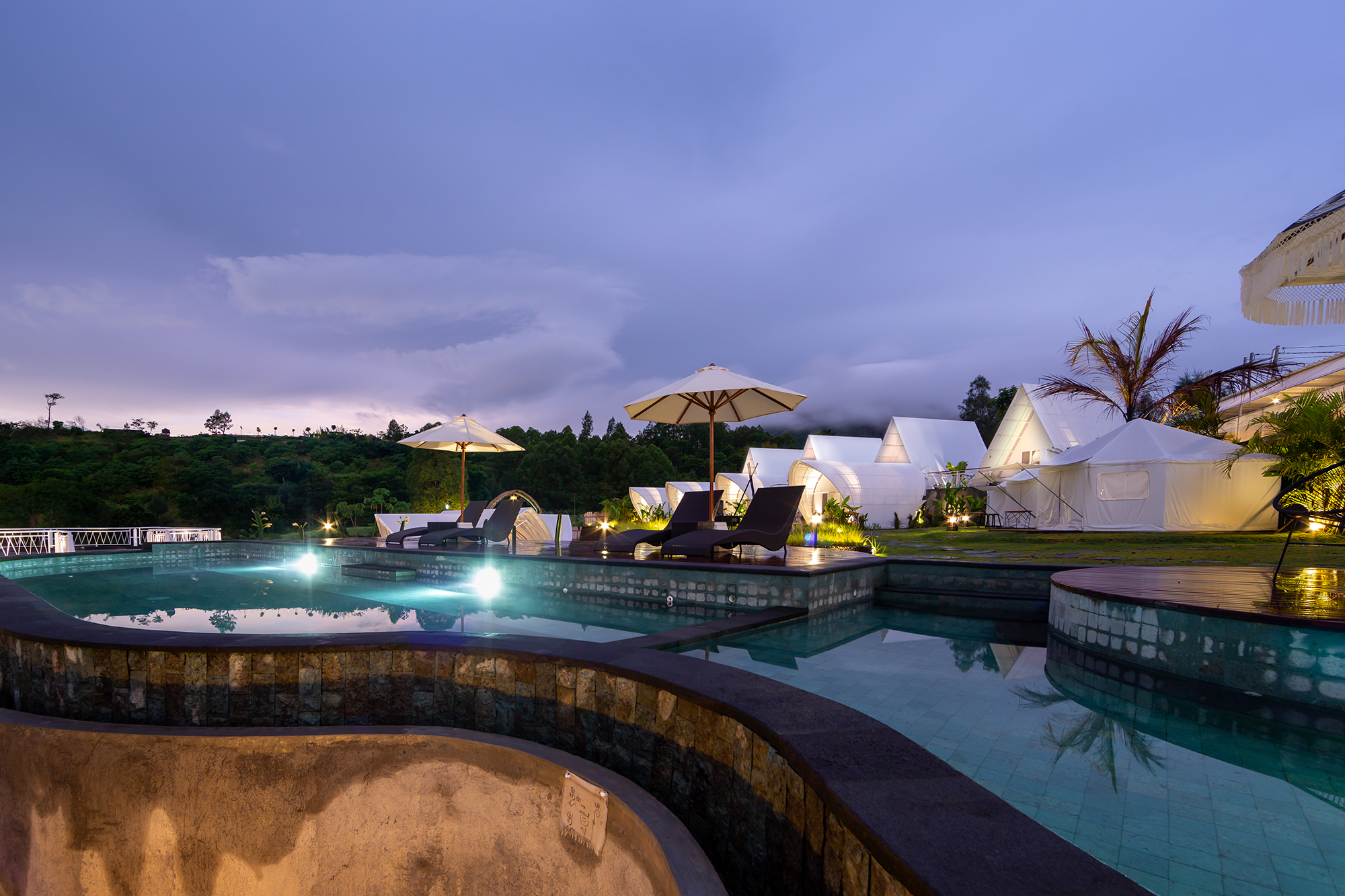 SONGAN: Tempat glamping ini berada di Jl. Song Dikit, Songan A, Kec. Kintamani, Kabupaten Bangli.