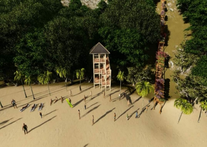 PENATAAN : Desain penataan DTW Pantai Kelingking.