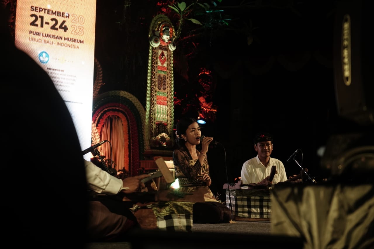 Selonding Bali sukses memukau musisi mancanegara saat tampil pada IMEX di Ubud.