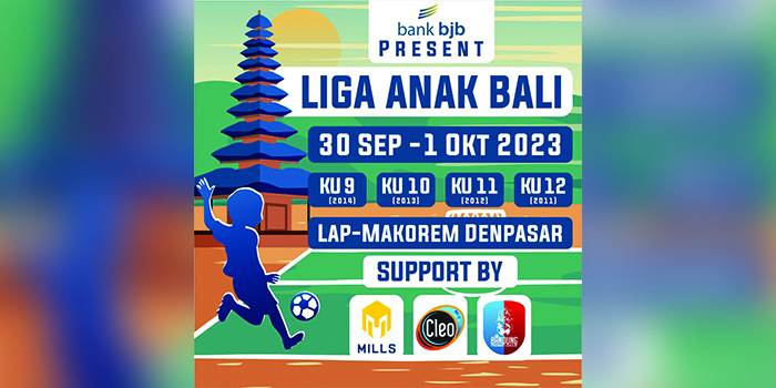 Dukung Pembinaan Sepak Bola Sejak Dini, bank bjb Gelar Liga Anak Bali 2023