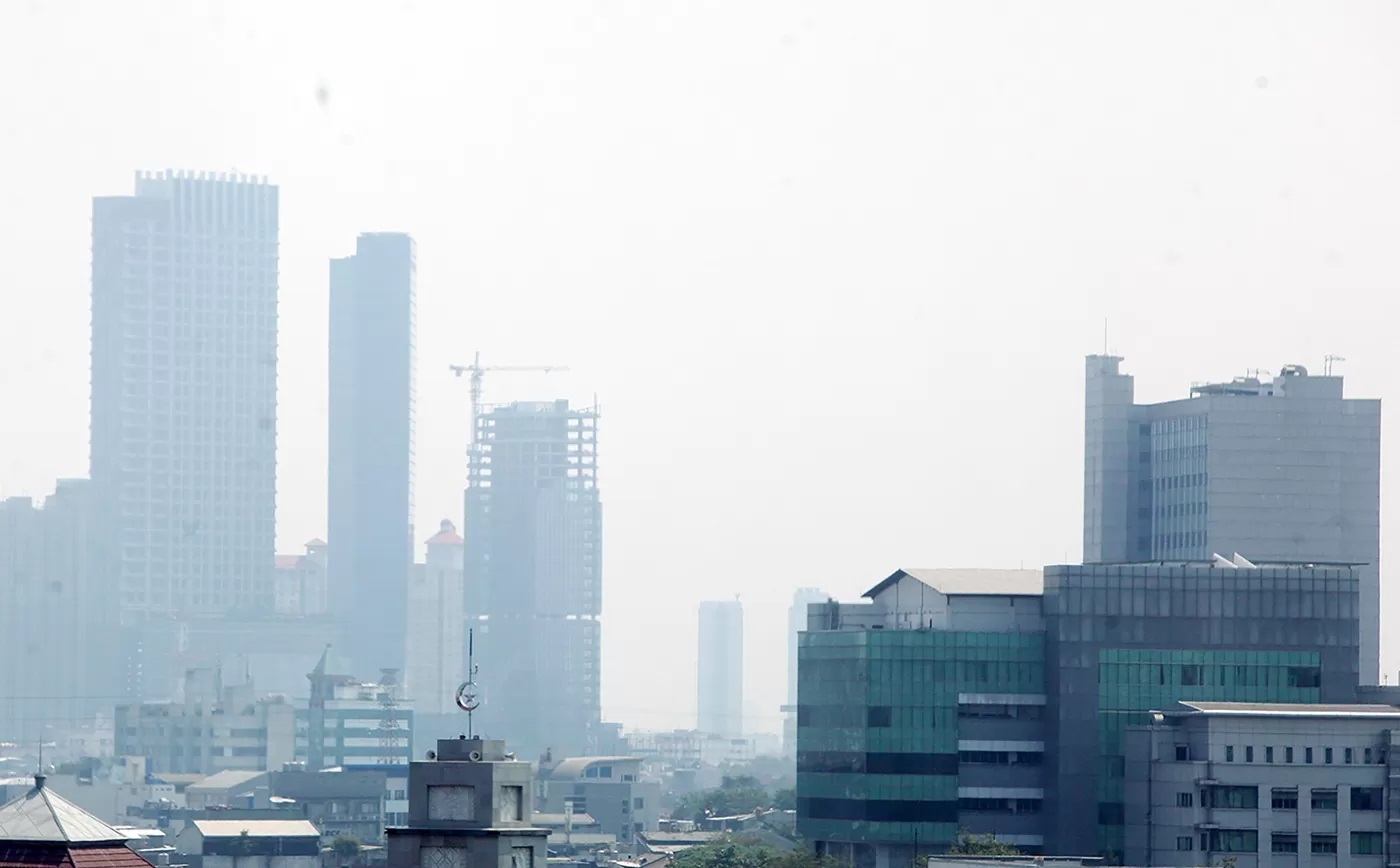 kwalitas udara di Jakarta disebut sangat tidak sehat.