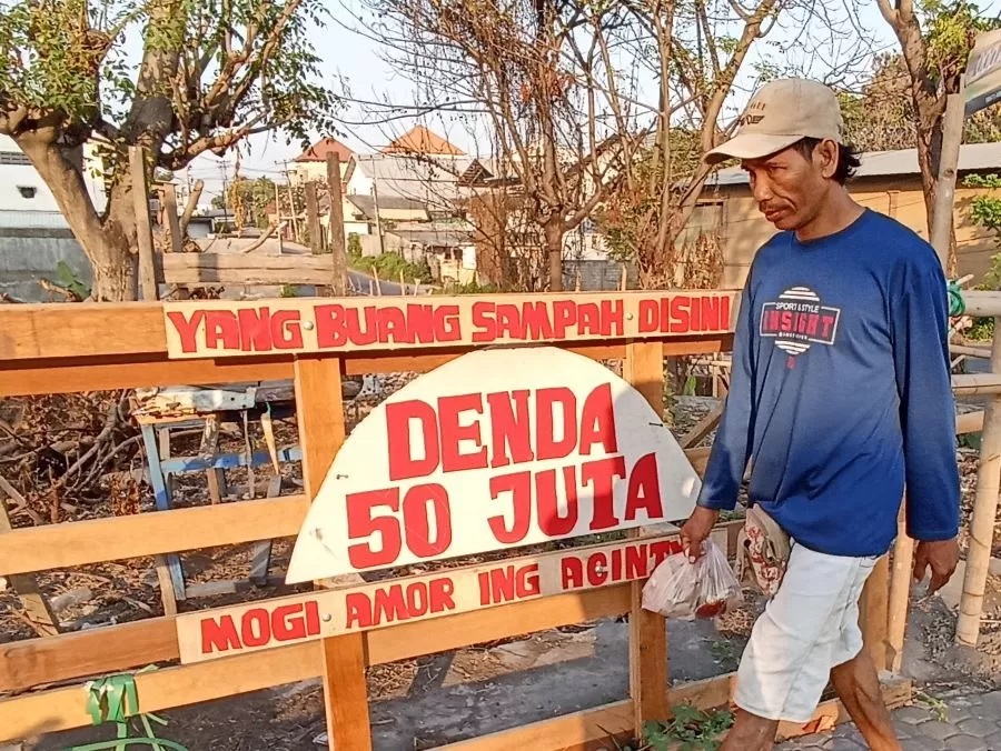 PERINGATAN BERAT BAGI WARGA DENPASAR BALI: Selain denda Rp50 juta, pembuang sampah sembarangan juga didoakan mati amor ring acintya.