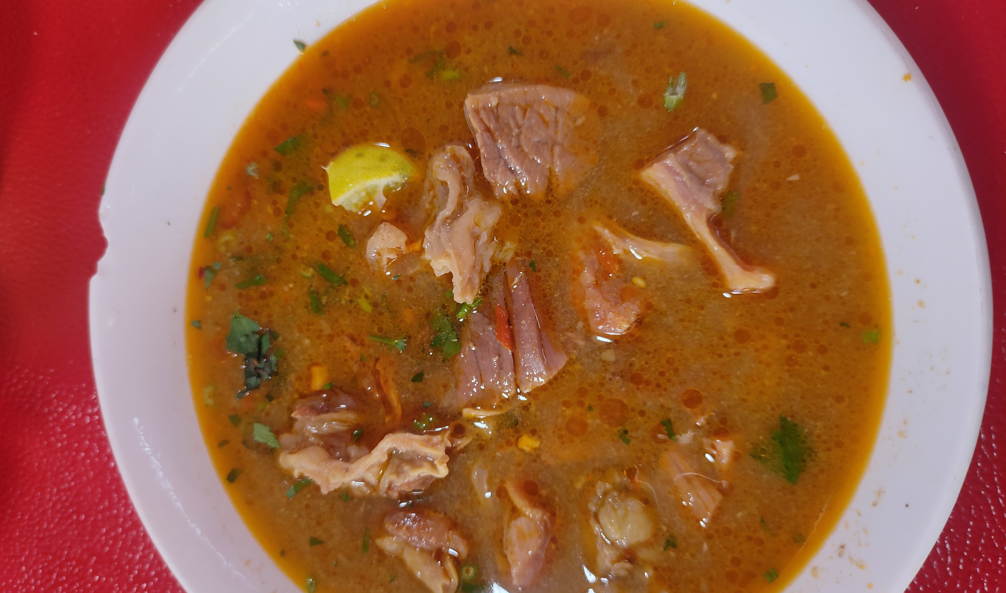Gulai kambing Cak Man di Pasar Baturiti, Tabanan, Bali.