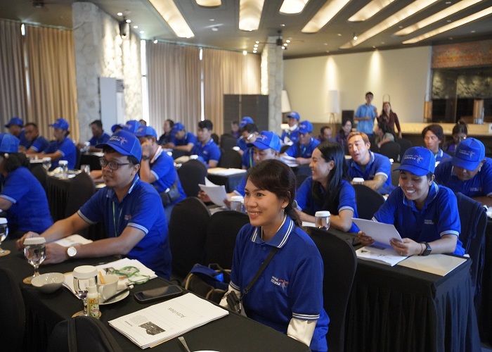 DIBUKA : Pembukaan pelatihan pemandu wisata di di Hotel Whydham Tamansari Jivva Resort,  Kabupaten Klungkung, Selasa (10/10).
