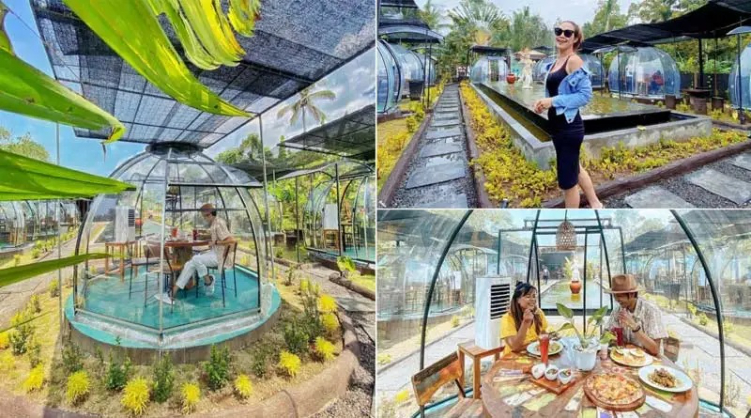 Wr Bubble resto konsep unik makan di dalam gelembung