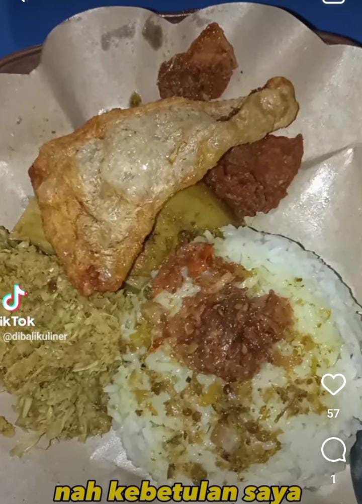 Salah satu menu yang ada di Warung Nang Etonk