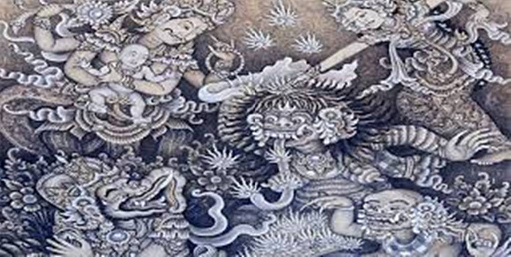 ILUSTRASI: Proses terbentuknya janin dalam kandungan sesuai lontar Kanda Pat Bhuta dalam ajaran Hindu Bali.