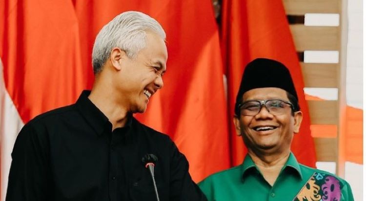 PDIP secara resmi mengumumkan pasangan bakal capres Ganjar Pranowo-Mahfud MD.