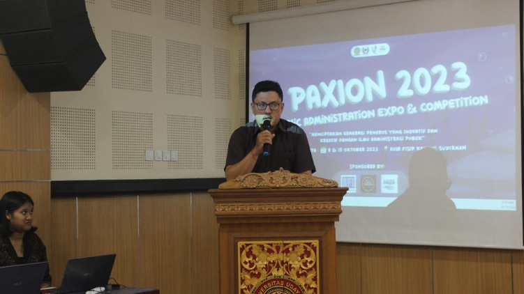 Kegiatan PAXION yang diselenggarakan oleh Himpunan Mahasiswa Administrasi Publik FISIP Unud