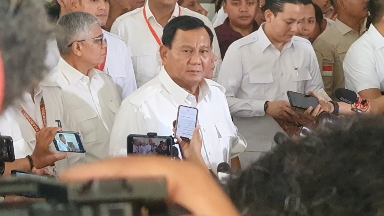 BERTEMU: Calon presiden dari Koalisi Indonesia Maju (KIM) Prabowo Subianto menyatakan ingin menghadap Ketua Umum (Ketum) PDI Perjuangan Megawati Soekarnoputri.