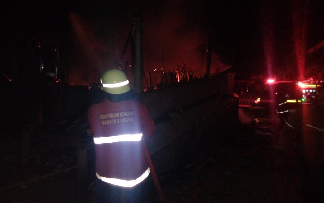 Peristiwa kebakaran terjadi di Banjar Dinas Ancut, Desa Sebudi, Kecamatan Selat, Karangasem Selasa 24 Oktober 2023 malam.