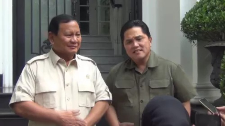 Pertemuan Prabowo dan Erick Thohir