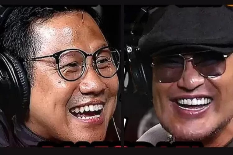 Deddy  Corbuzier dan Cak Imin dalam podcast close the door