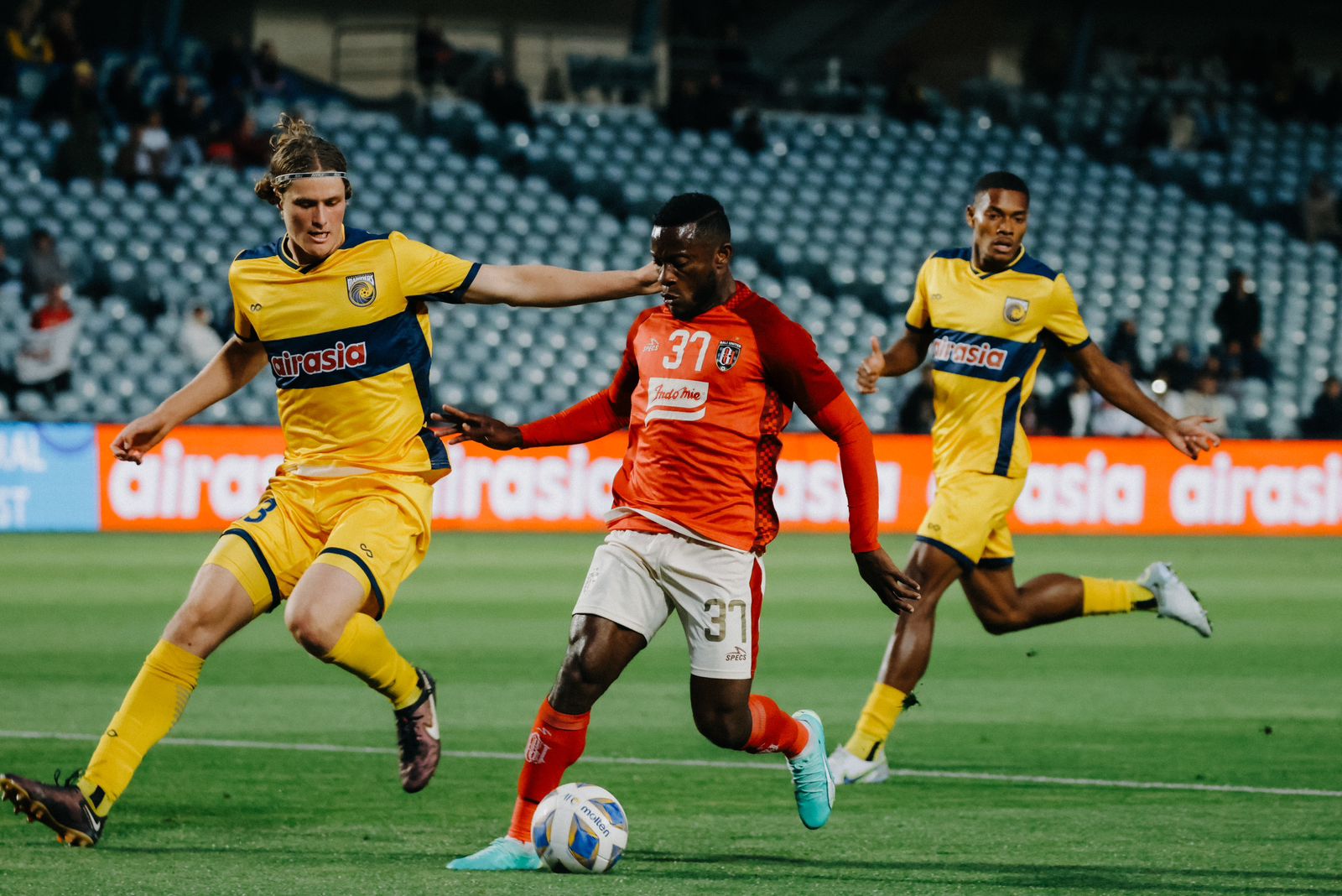 Laga Bali United dengan Central Coast Mariners di Indusree Group Stadium di pertemuan pertama Grup G AFC Cup 2023 lalu.