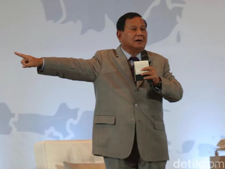 bakal calon presiden dari Koalisi Indonesia Maju (KIM) Prabowo Subianto