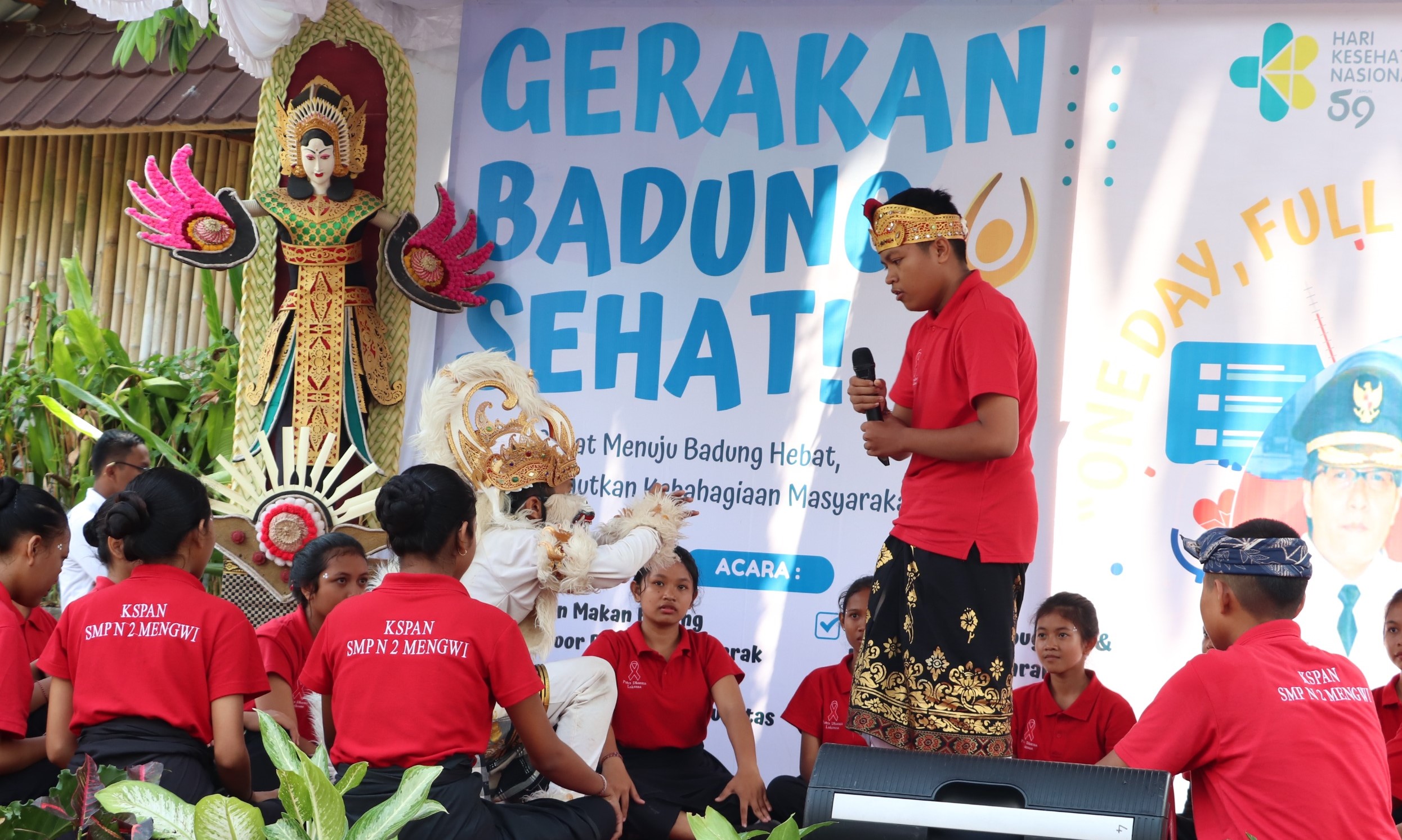 Pelaksanaan Gerakan Badung Sehat dalam menyambut HKN ke-59 di di Taman Mumbul Desa Sangeh, Kecamatan Abiansemal, Badung, Bali, Jumat 10 November 2023.
