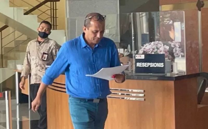Wamenkumham Edward Omar Sharif Hiariej alias Eddy Hiariej memenuhi panggilan Komisi Pemberantasan Korupsi (KPK), Jumat (28/7) lalu.