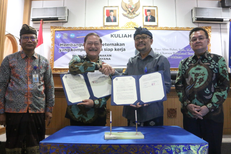 Penandatanganan MoU Unud dan Charoen Pokphand Foundation Indonesia