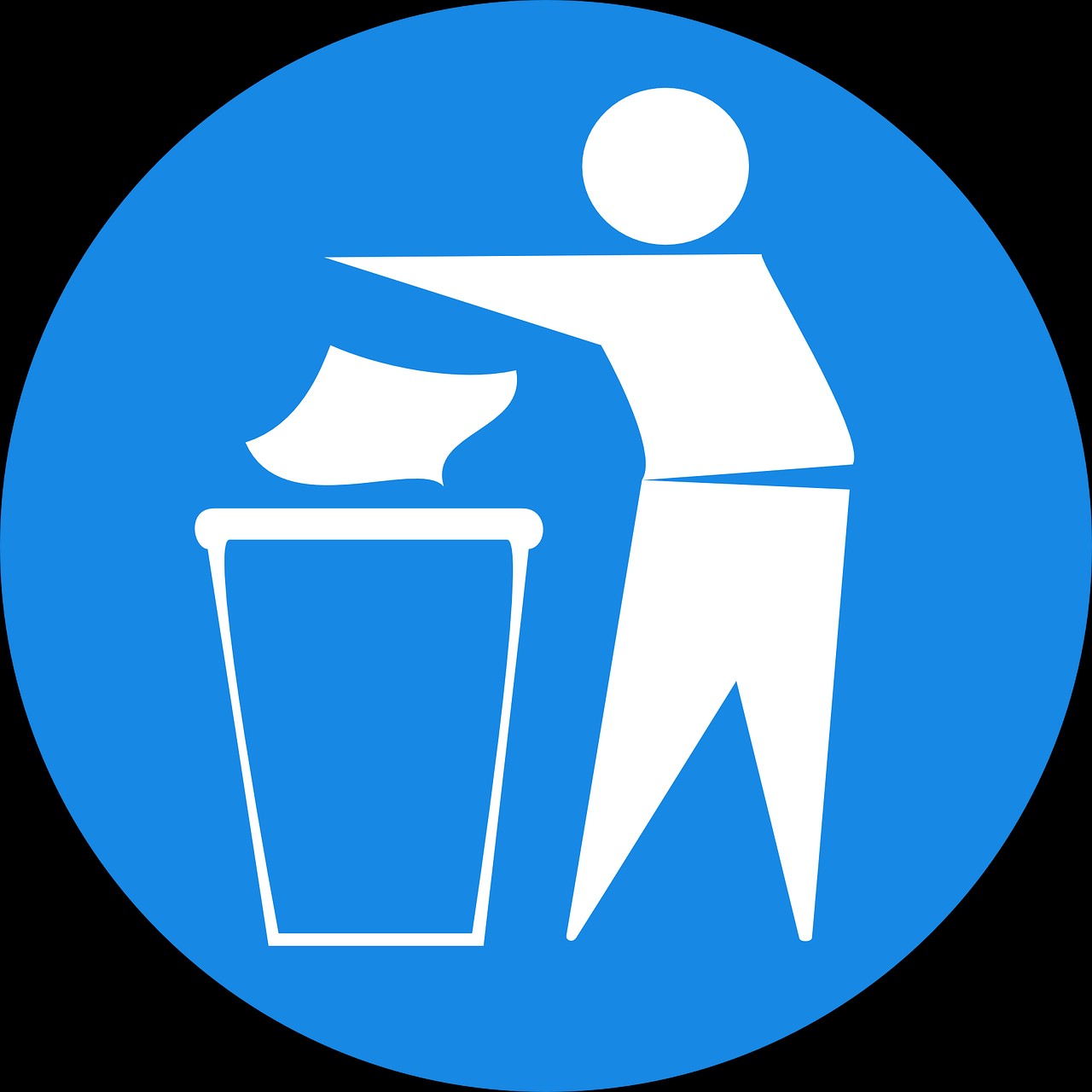 Ilustrasi buang sampah