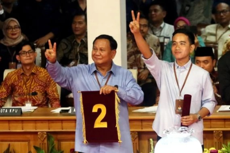 pasangan capres cawapres Prabowo Subianto dan Gibran Rakabuming Raka