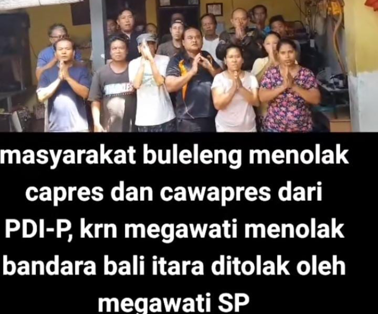 Sekelompok masyarakat mengaku dari Buleleng tak mendukung capres dari PDI P