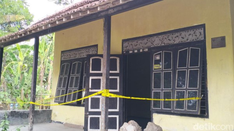 Rumah tempat Suprio cor jasad istrinya