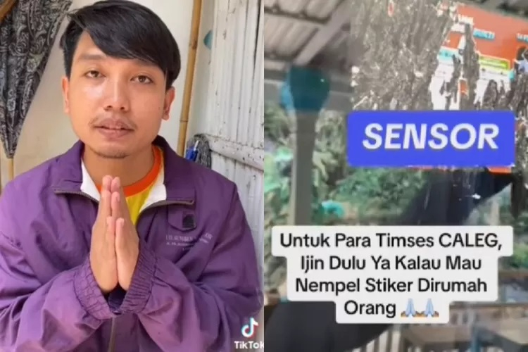 Agos Gemoy protes rumahnya ditempeli stiker caleg