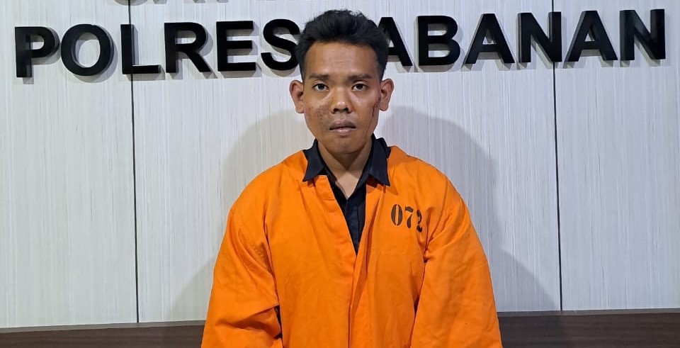 Pelaku pencurian dengan kekerasan di Kecamatan Marga, Tabanan , Bali ditangkap polisi.