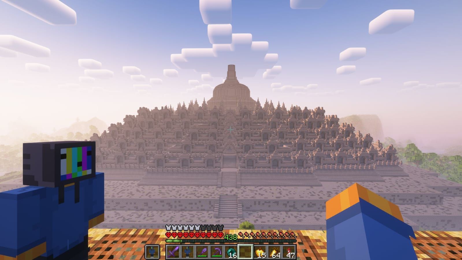 Replika Candi Borobudur buatan YouTuber