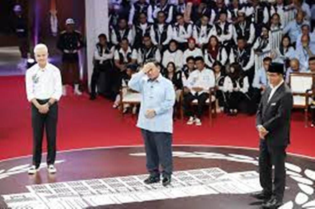 DEBAT: Debat ketiga Pilpres tahun 2024 akan digelar Minggu (7/1) 2024 dengan mengusung tema hankam dan geopolitik. Ada aturan baru.