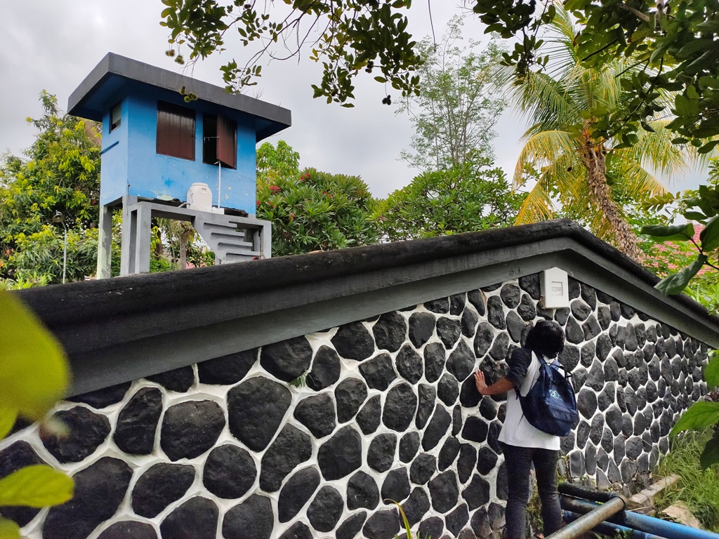 RESERVOAR: Reservoar jaman Belanda yang masih kokoh. Kini dikelola Perumda Tirta Hita Buleleng.