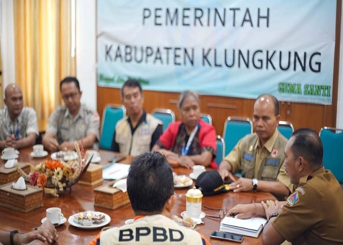 PROGRAM : Audiensi BPBD Klungkung dan BPBD Provinsi Bali dengan Pj Bupati Klungkung beberapa waktu lalu.