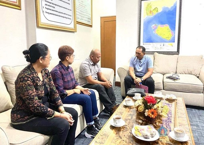 KOMUNIKASI : Audiensi Bawaslu Klungkung dengan Pj Bupati Klungkung terkait tahapan Pemilu 2024.