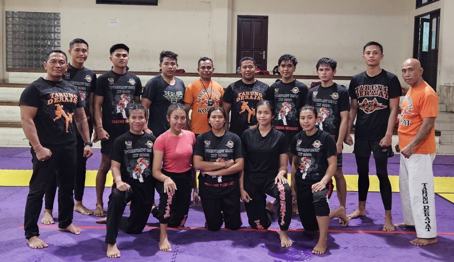 Tim PON tarung derajat Bali untuk PON XXI/2024 Aceh-Sumut saat mulai latihan perdana di GOR Lila Bhuana Denpasar.