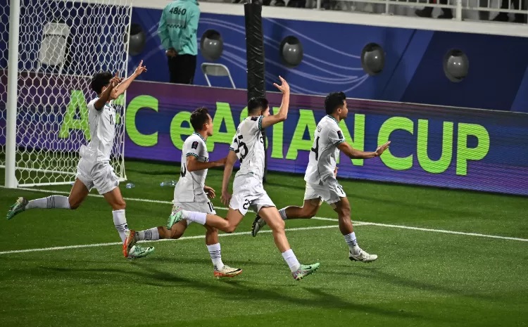 Pemain Indonesia merayakan gol saat menghadapi Vietnam./PSSI