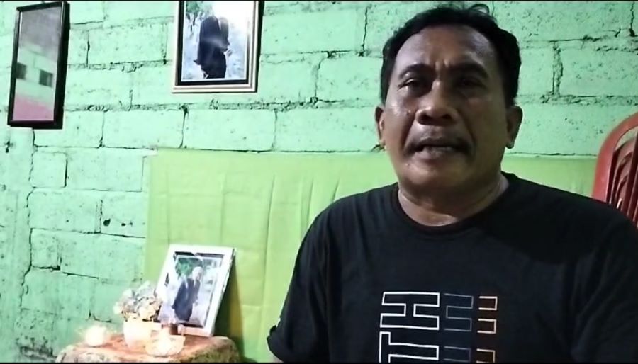 Made Suki Arsawan, ayah Adhi Putra Krismawan, korban pembunuhan di Sempidi, Mengwi, Badung, Bali.