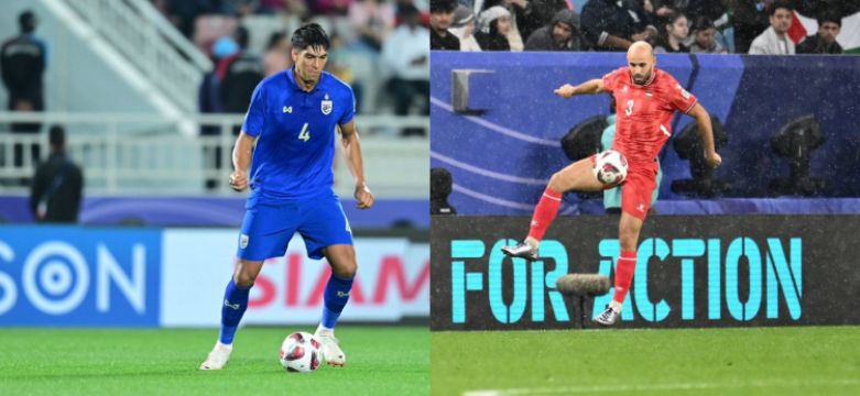 Dua punggawa Bali United, Elias Dolah (kiri) dan Mohammed Rashid tengah berjuang bersama negara mereka masing-masing di babak 16 besar Piala Asia 2023