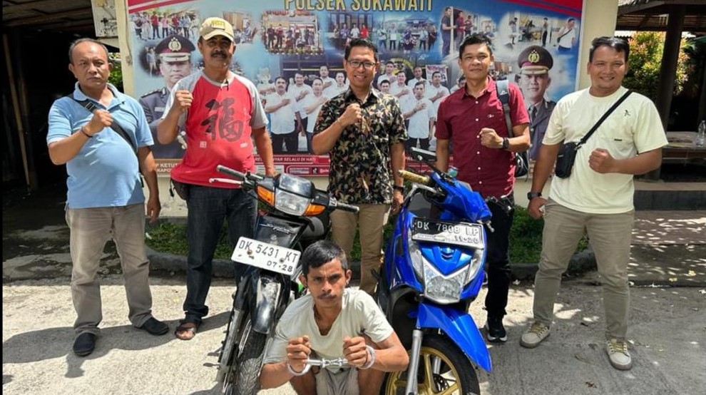 Polsek Sukawati mengungkap kasus pencurian kendaraan motor (cuanmor), Senin, 5 Februari 2024.