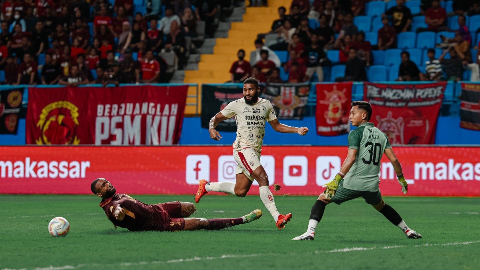&nbsp;  Rating dan statistik Bali United masih kalah atas PSM Makassar pekan ke-25 Liga 1 Indonesia, Sabtu, 24 Februari 2024.
